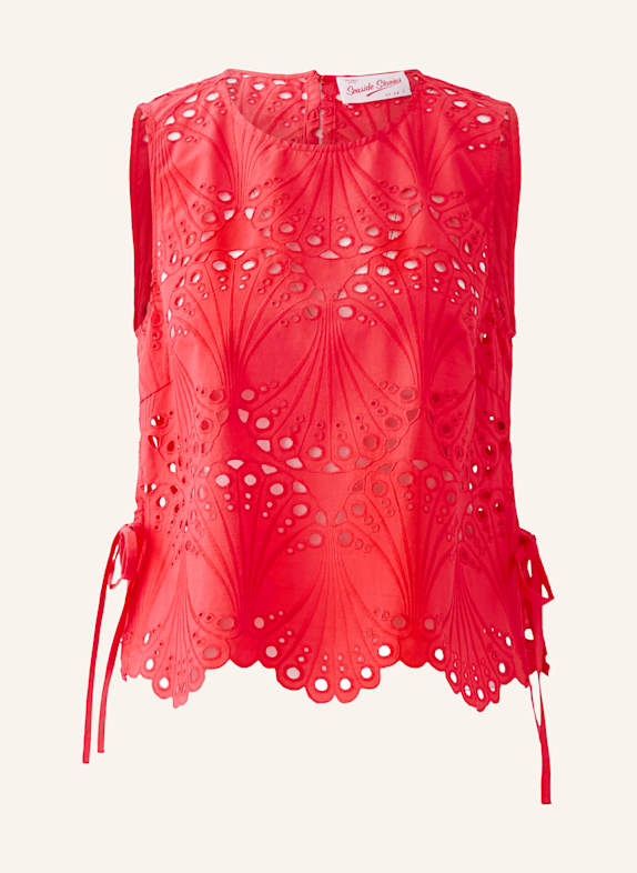 oui Top aus Lochspitze ROT