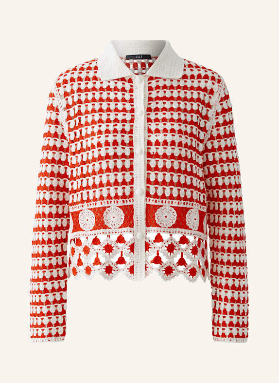 oui Cardigan RED/ WHITE