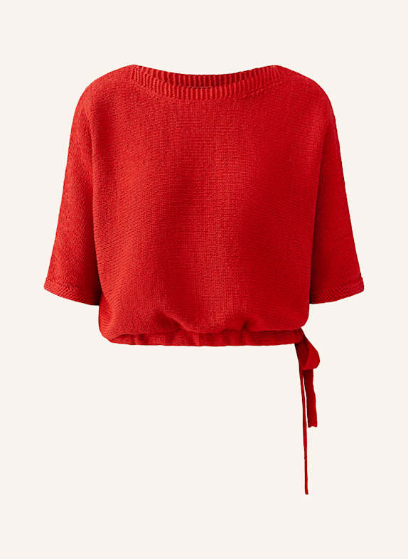 oui Strickshirt mit 3/4-Arm ROT
