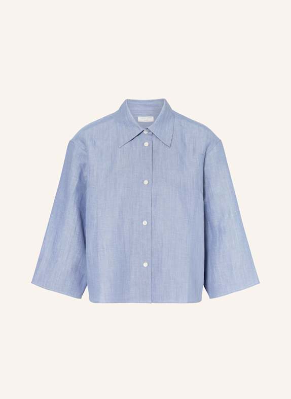 TIGER OF SWEDEN Blusenshirt CORINS mit Leinen und 3/4-Arm HELLBLAU