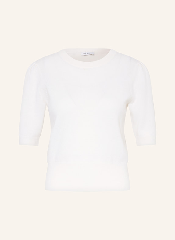 MRS & HUGS Pullover mit Cashmere WEISS