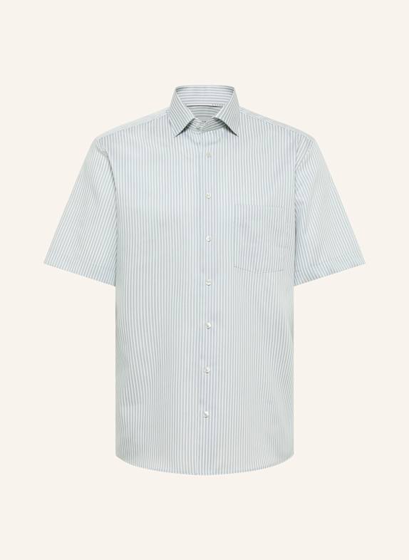 ETERNA Short sleeve shirt modern fit LIGHT GREEN/ WHITE