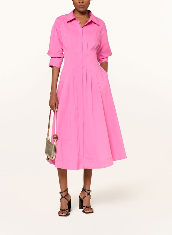 SIMKHAI Shirt dress JAZZ with 3/4 sleeves BERRY