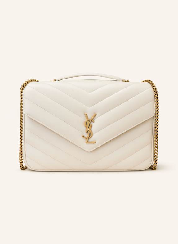 SAINT LAURENT Handtasche LOULOU LARGE mit Pouch ECRU