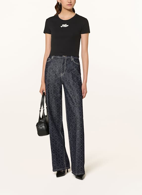 HUGO Wide Leg Jeans 410 NAVY