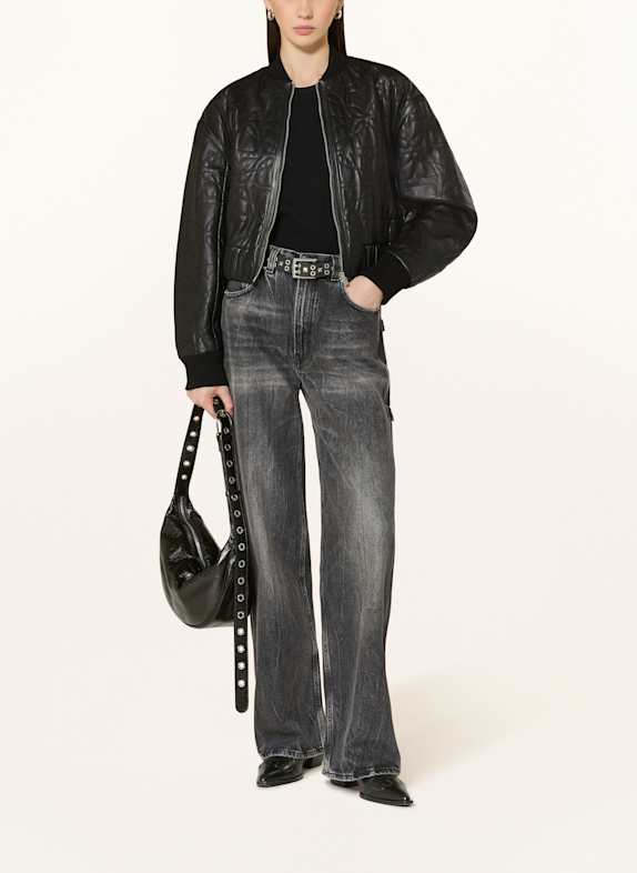 HUGO Lederjacke LESANA SCHWARZ