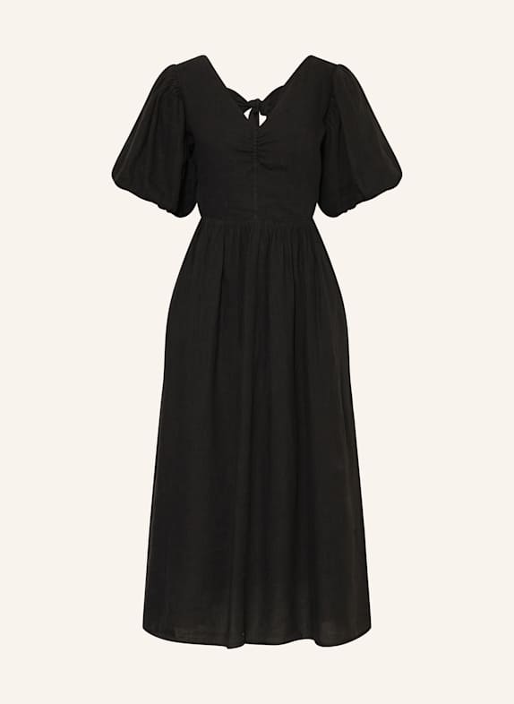 MRS & HUGS Linen dress BLACK