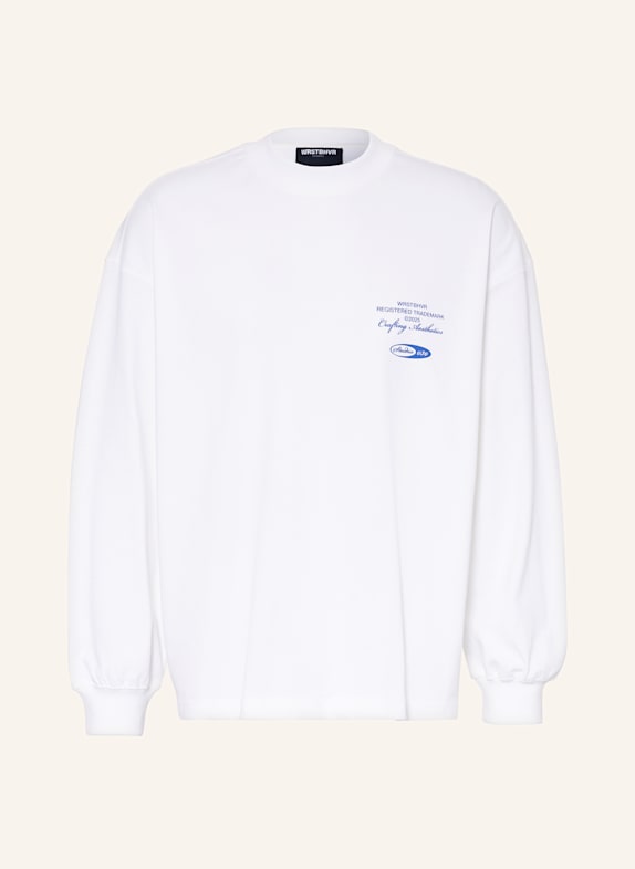 WRSTBHVR Longsleeve STUDIO V11 WEISS/ BLAU