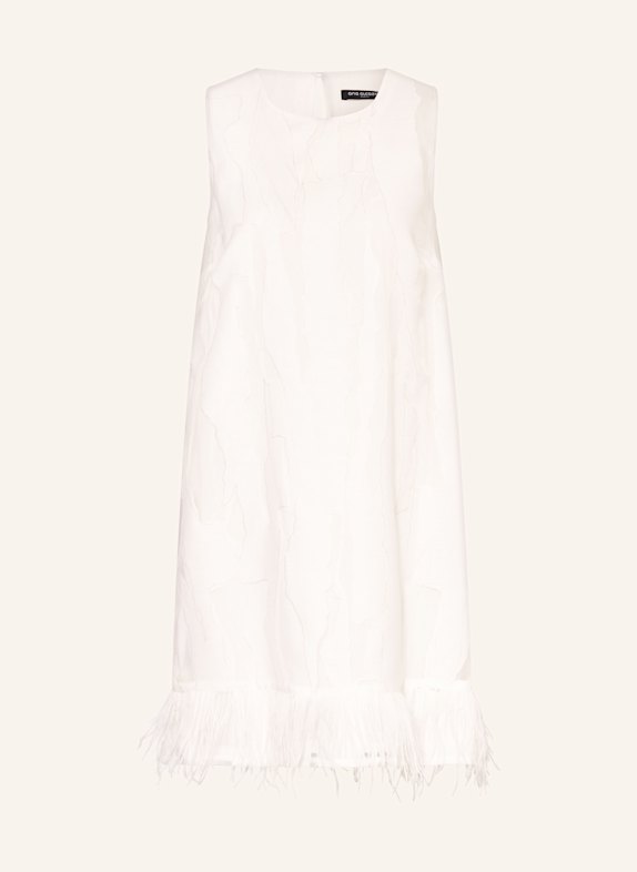 Ana Alcazar Dress with glitter thread WHITE