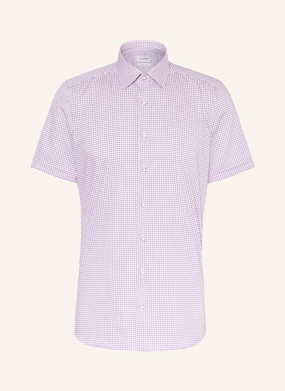 OLYMP Kurzarm-Hemd Level Five body fit PINK/ DUNKELBLAU/ WEISS