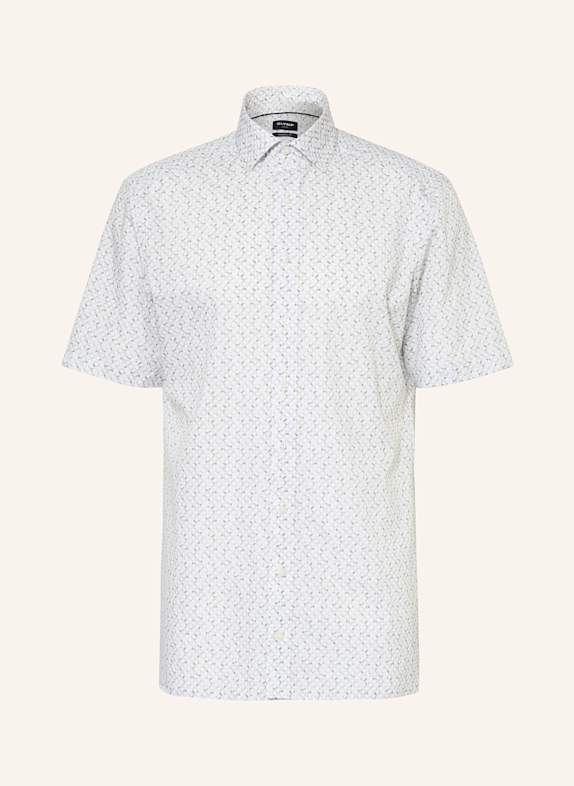 OLYMP Kurzarm-Hemd Luxor modern fit WEISS/ OLIV