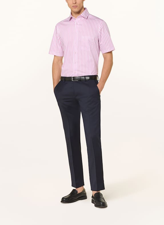 OLYMP Kurzarm-Hemd Luxor modern fit PINK / WEISS