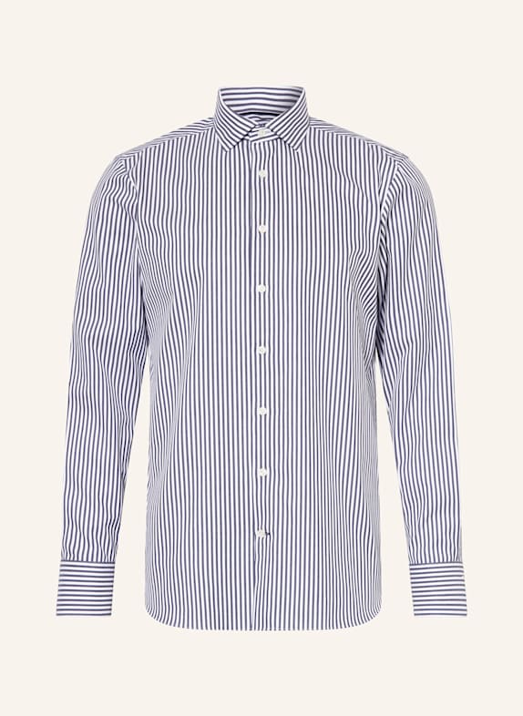 OLYMP SIGNATURE Hemd tailored fit DUNKELBLAU/ WEISS