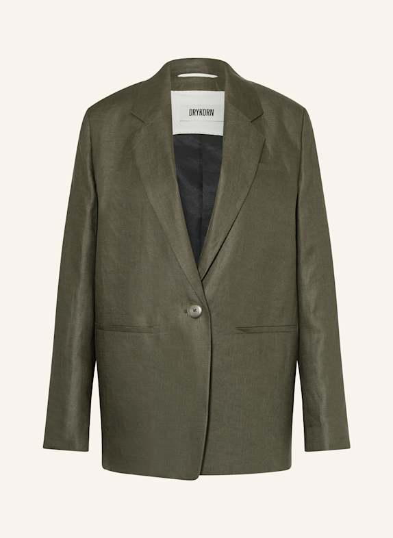 DRYKORN Leinenblazer MOWTIE GRÜN