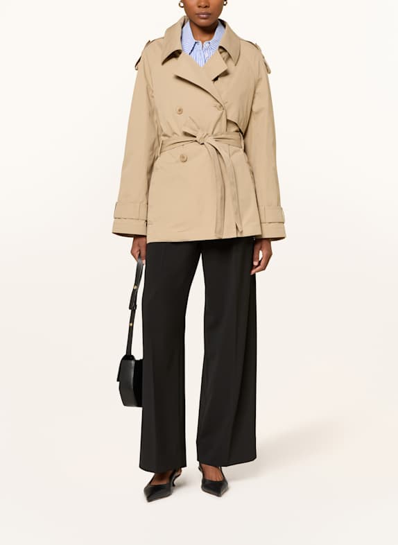 DRYKORN WELNEY trench jacket LIGHT BROWN