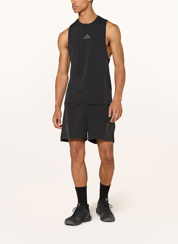 adidas Trainingsshort DDESIGNED FOR TRAINING 3 STREPEN BLACK