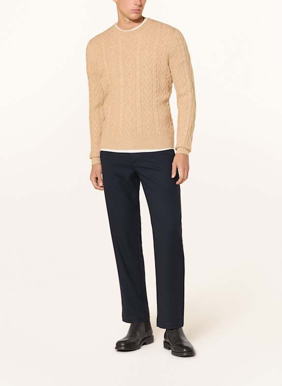 STROKESMAN'S Kashmirtröja BEIGE