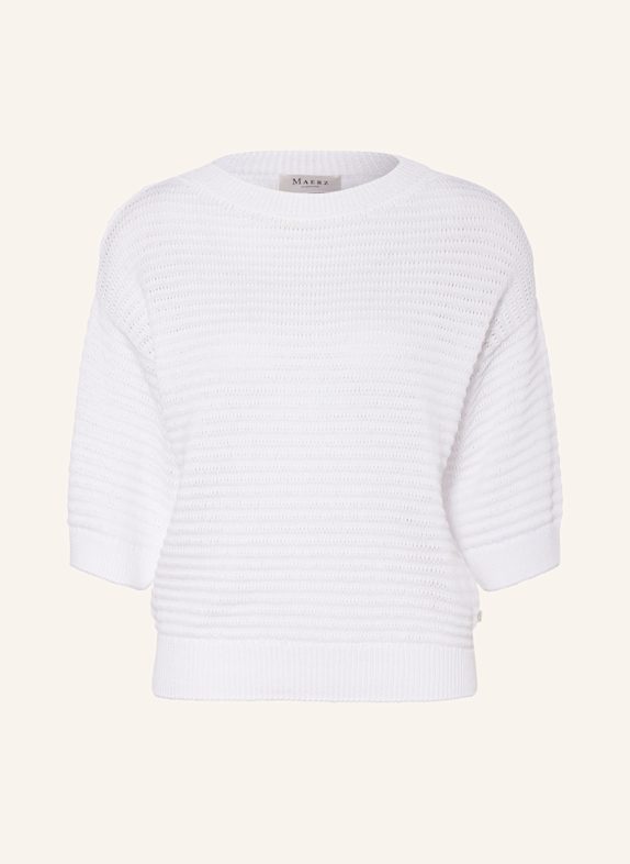 MAERZ MUENCHEN Pullover mit 3/4-Arm WEISS