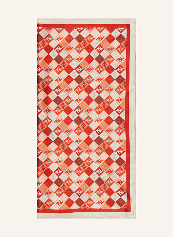 FENDI Seidentuch F0FVW AVORIO+MULTICOLOR