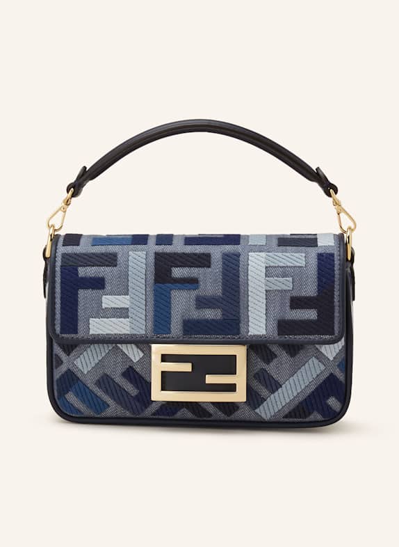 FENDI Kabelka BAGUETTE MINI TMAVĚ MODRÁ/ MODRÁ/ TMAVĚ MODRÁ