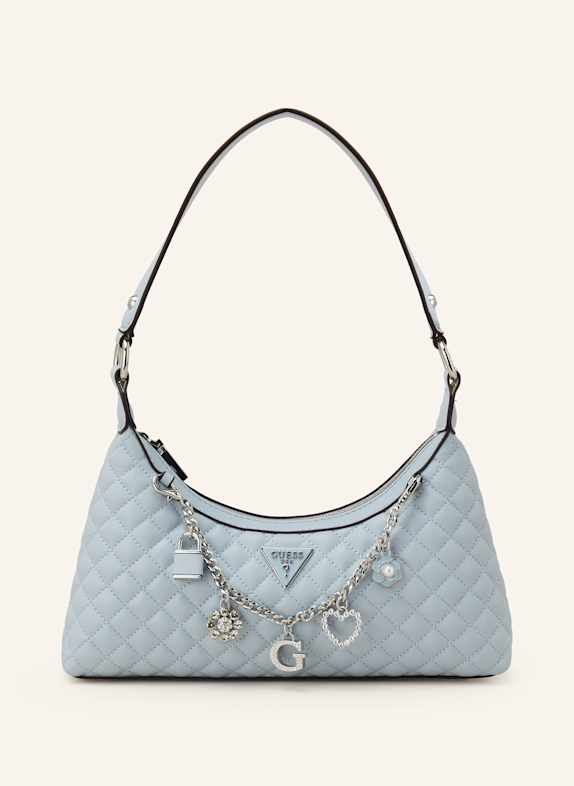 GUESS Schultertasche EVERLEE HELLBLAU