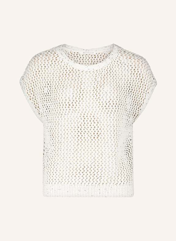 BETTY&CO Pullunder mit Pailletten WEISS/ SILBER