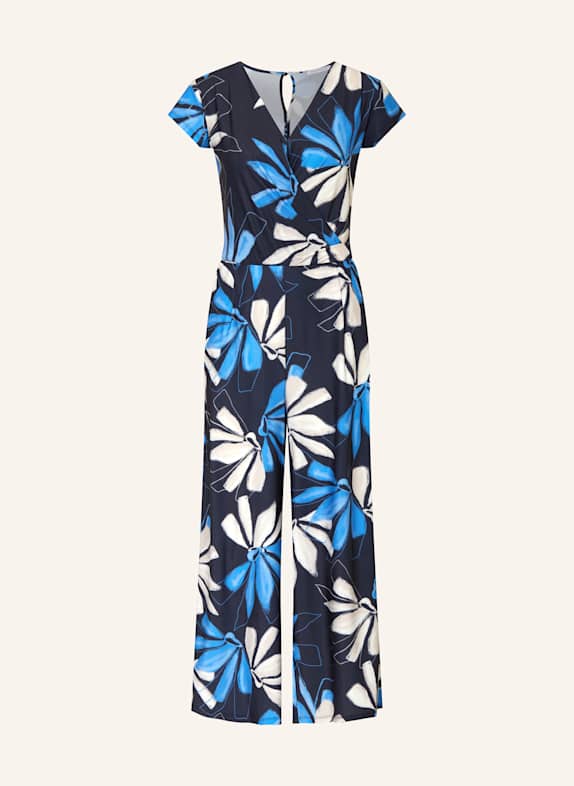 BETTY&CO Jumpsuit in wrap look DARK BLUE/ LIGHT BLUE/ ECRU