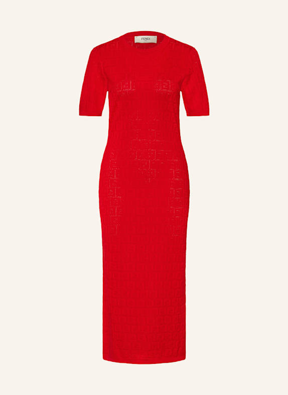 FENDI Knit dress RED