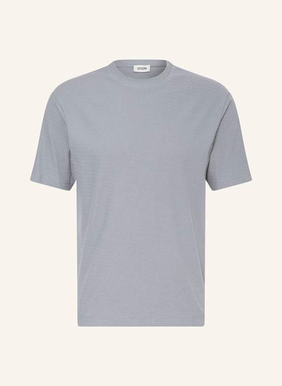 DRYKORN T-shirt GILBERD SZARONIEBIESKI
