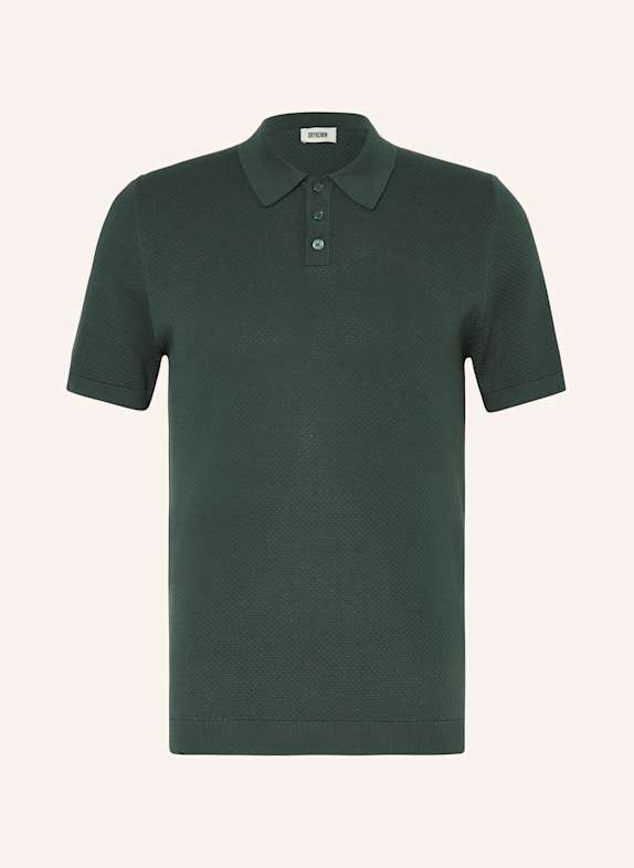 DRYKORN Strick-Poloshirt TRITON Regular Fit DUNKELGRÜN