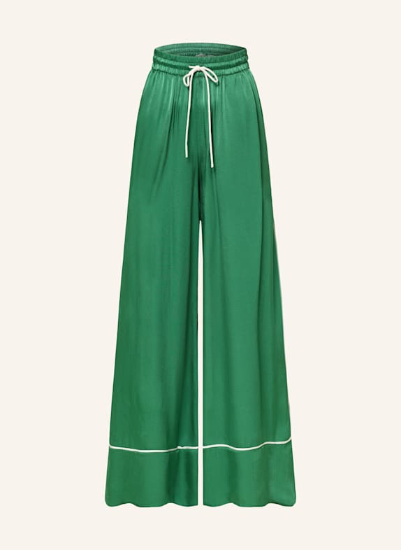 ESSENTIEL ANTWERP Marlenehose HONTGOMERY aus Satin GRÜN