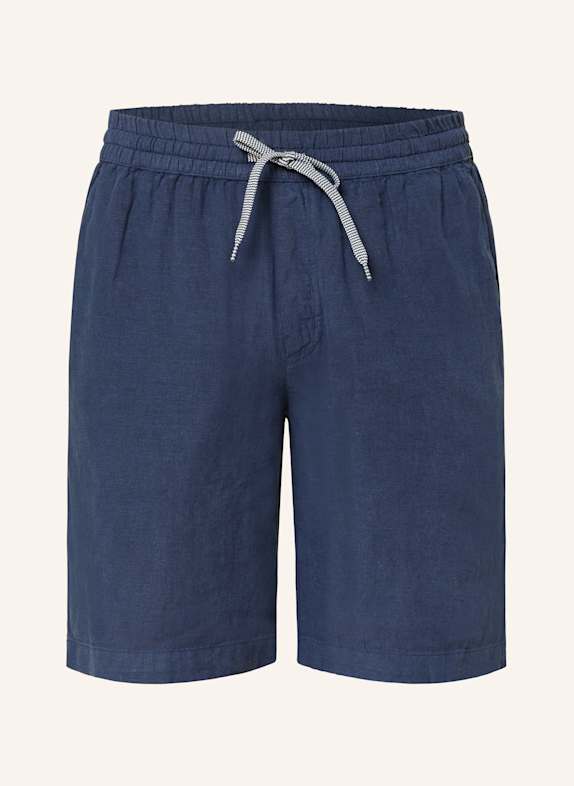 MAERZ MUENCHEN Leinenshorts Regular Fit DUNKELBLAU