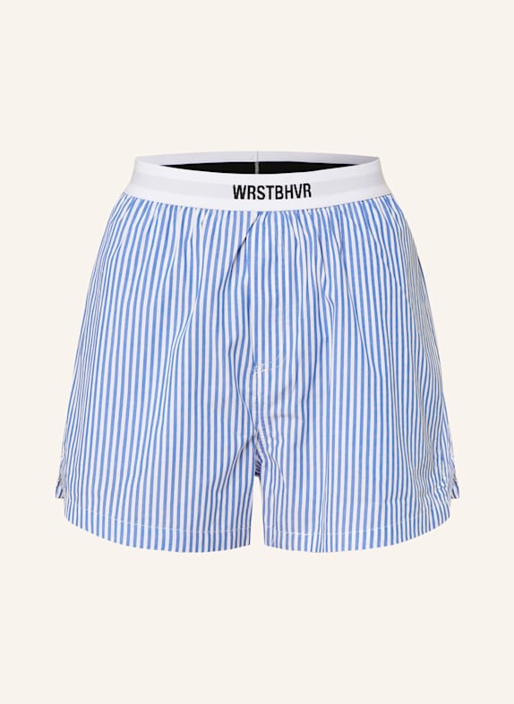 WRSTBHVR Shorts PRUE HELLBLAU/ WEISS