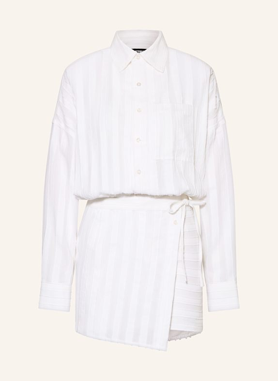 WRSTBHVR Hemdblusenkleid MILAY WEISS