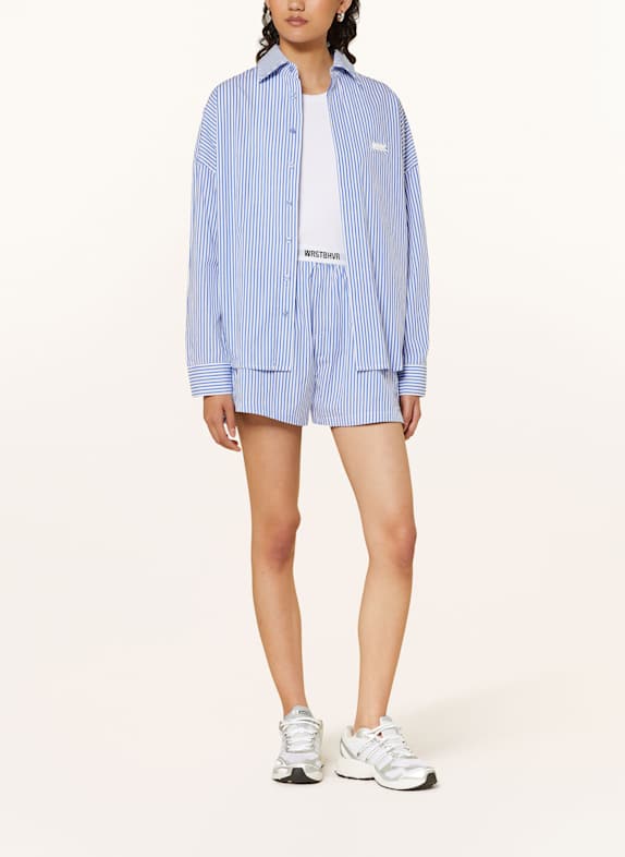 WRSTBHVR Hemd PRUE BLAU/ WEISS