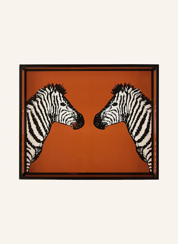 JONATHAN ADLER Tablett ZEBRA ORANGE