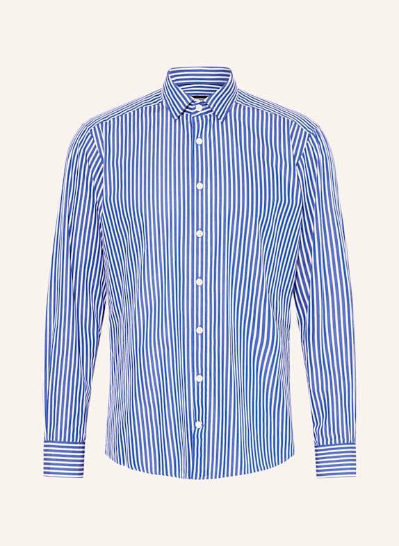 STROKESMAN'S Shirt regular fit BLUE/ WHITE