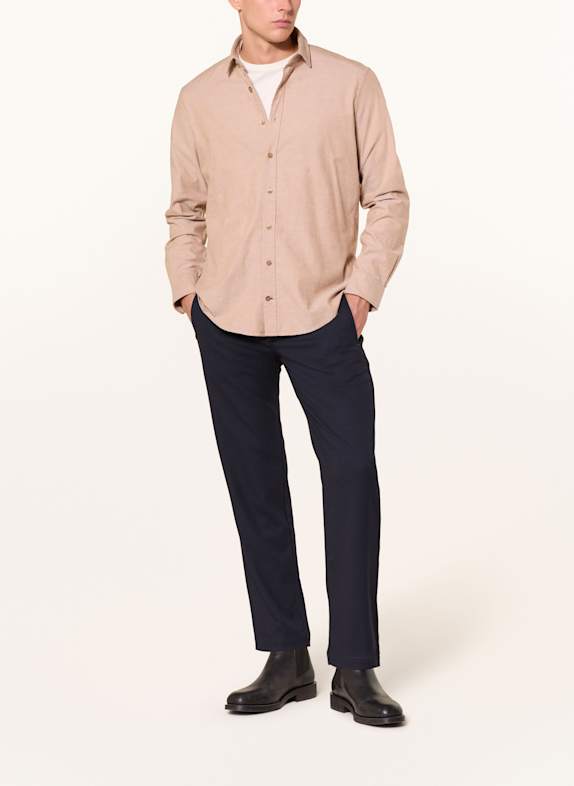 STROKESMAN'S Overhemd Regular Fit BEIGE