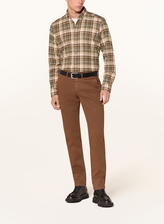 STROKESMAN'S Overhemd Regular Fit OLIJF / BEIGE