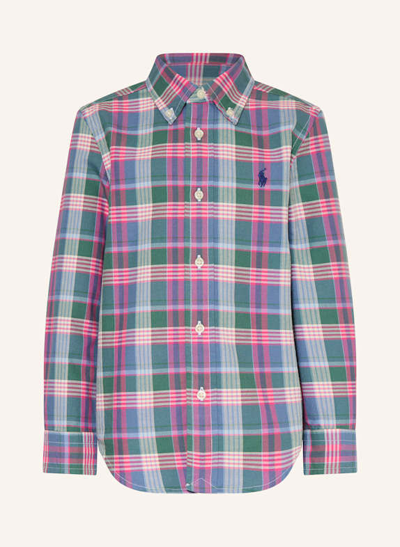 POLO RALPH LAUREN Hemd ROSA/ BLAUGRAU/ HELLGRÜN