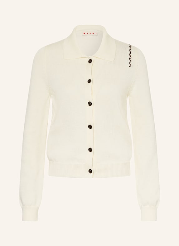 MARNI Strickjacke WEISS
