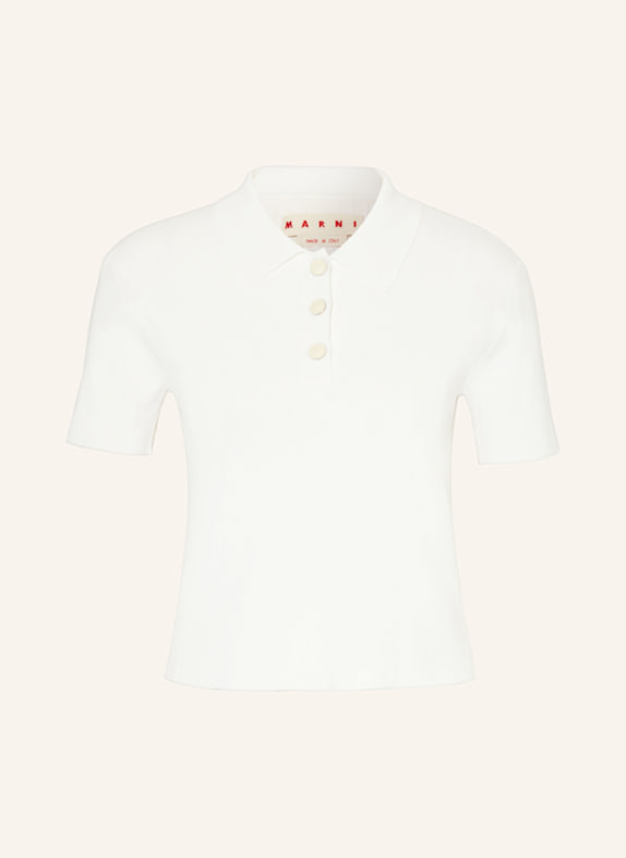 MARNI Strick-Poloshirt WEISS