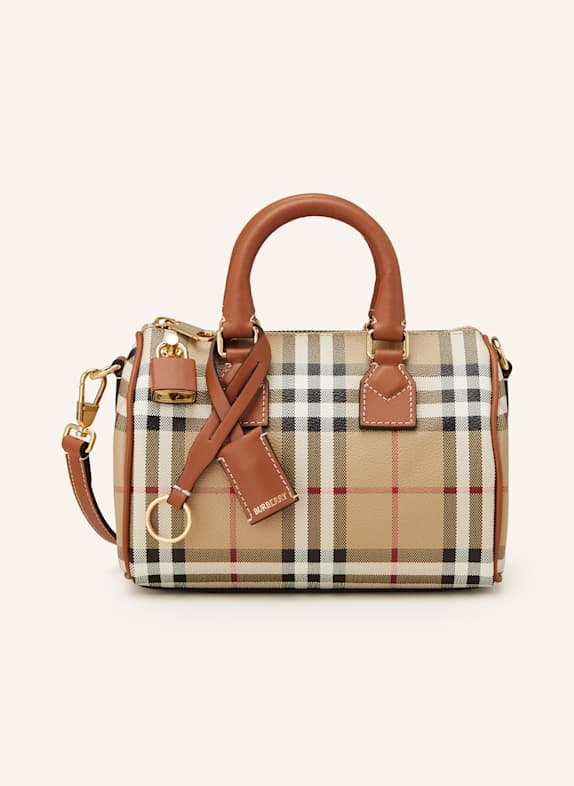 BURBERRY Handtasche HELLBRAUN/ ECRU/ BRAUN