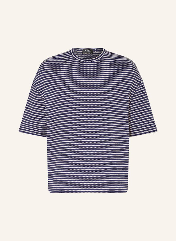 A.P.C. T-shirt BAHIA GRANATOWY/ ECRU