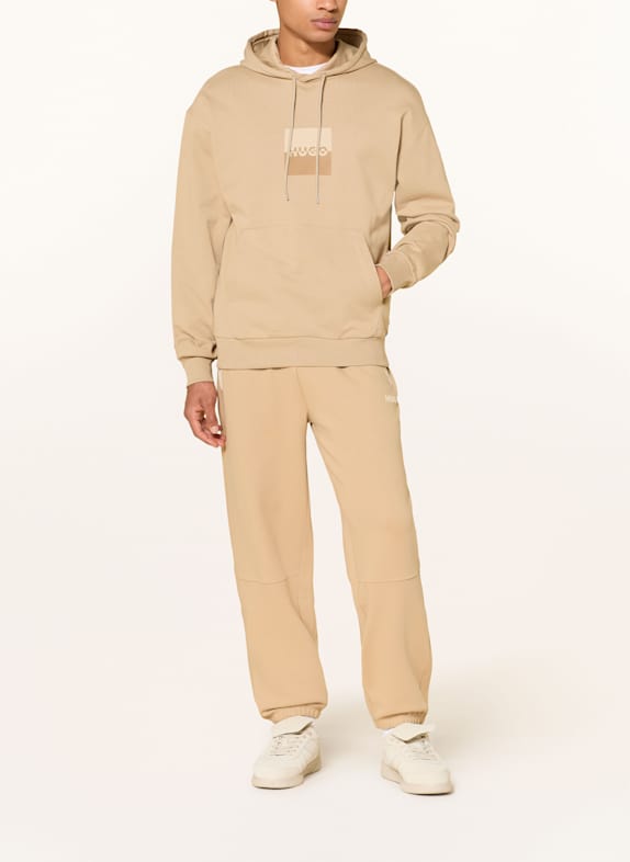 HUGO Hoodie DUSPLITER CAMEL