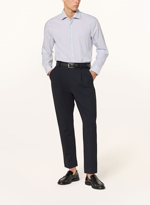 PAUL Overhemd Shaped Fit DONKERBLAUW / BLAUWGRIJS / WIT