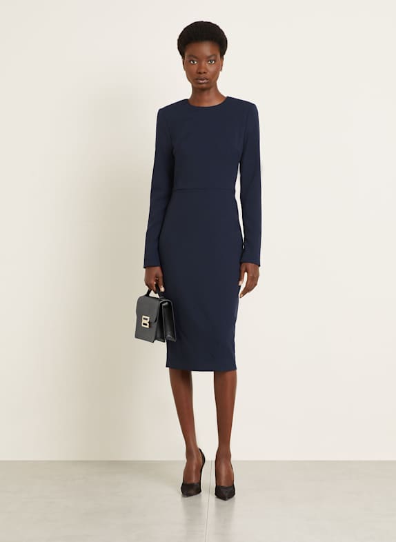 VICTORIA BECKHAM Sheath dress DARK BLUE