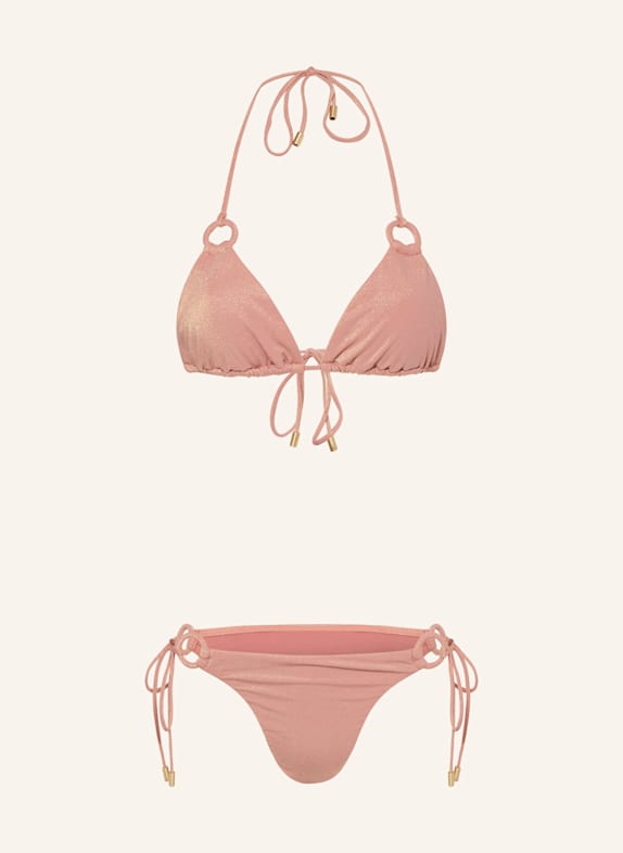 ZIMMERMANN Triangel-Bikini RHIANNON mit Glitzergarn ROSÉ