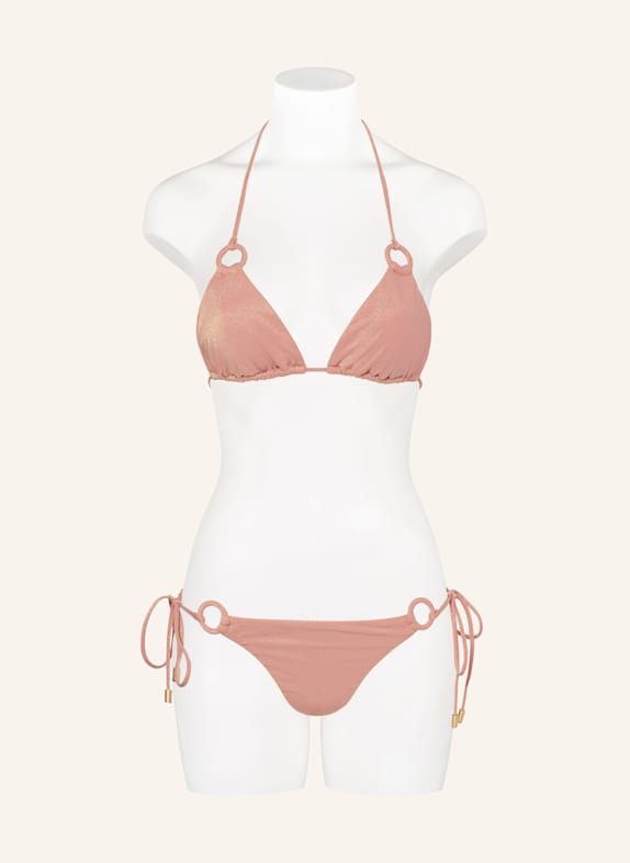 ZIMMERMANN Bikiny s trojúhelníkovým horním dílem RHIANNON s třpytivou přízí RŮŽOVÁ