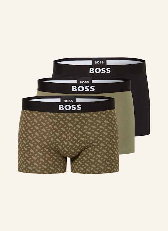 BOSS 3er-Pack Boxershorts ONE GRÜN/ HELLGRÜN/ SCHWARZ